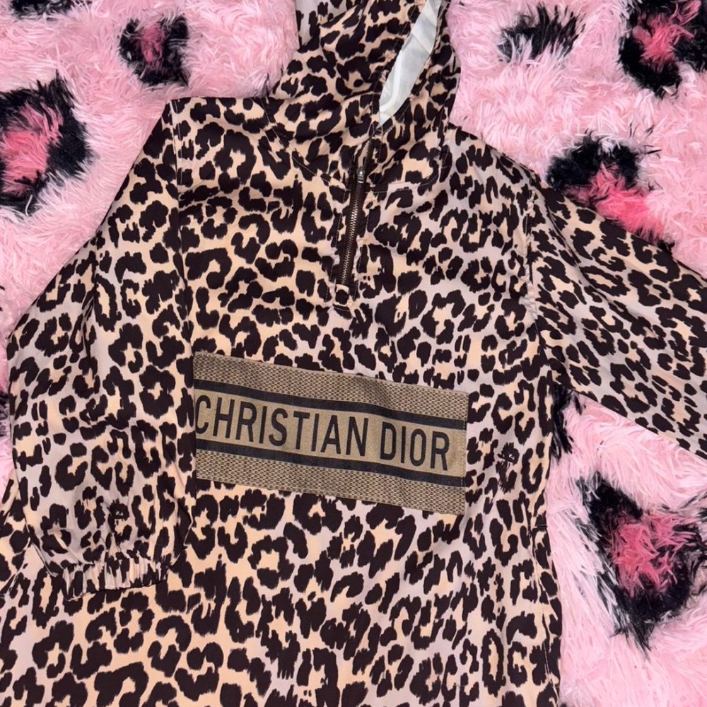 Christian Dior Leopard Print Hoodie